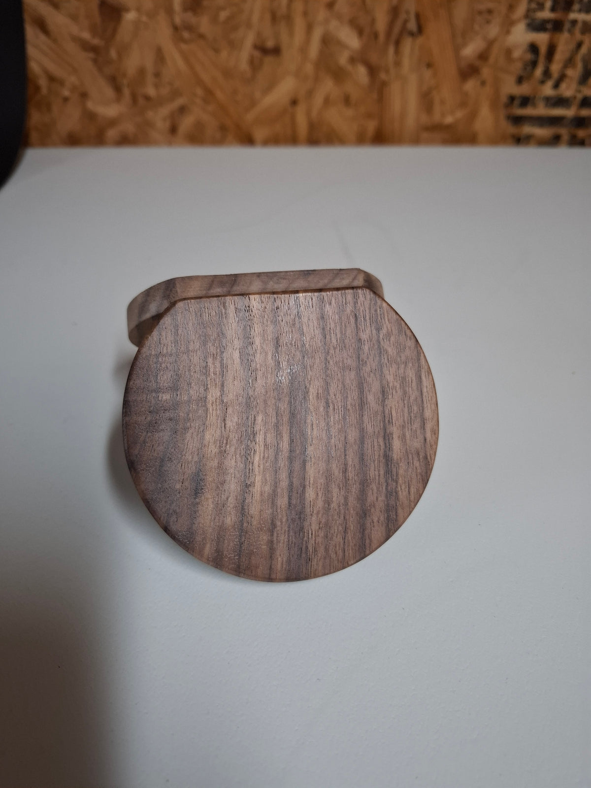 Walnut Compact Pocket Mirror